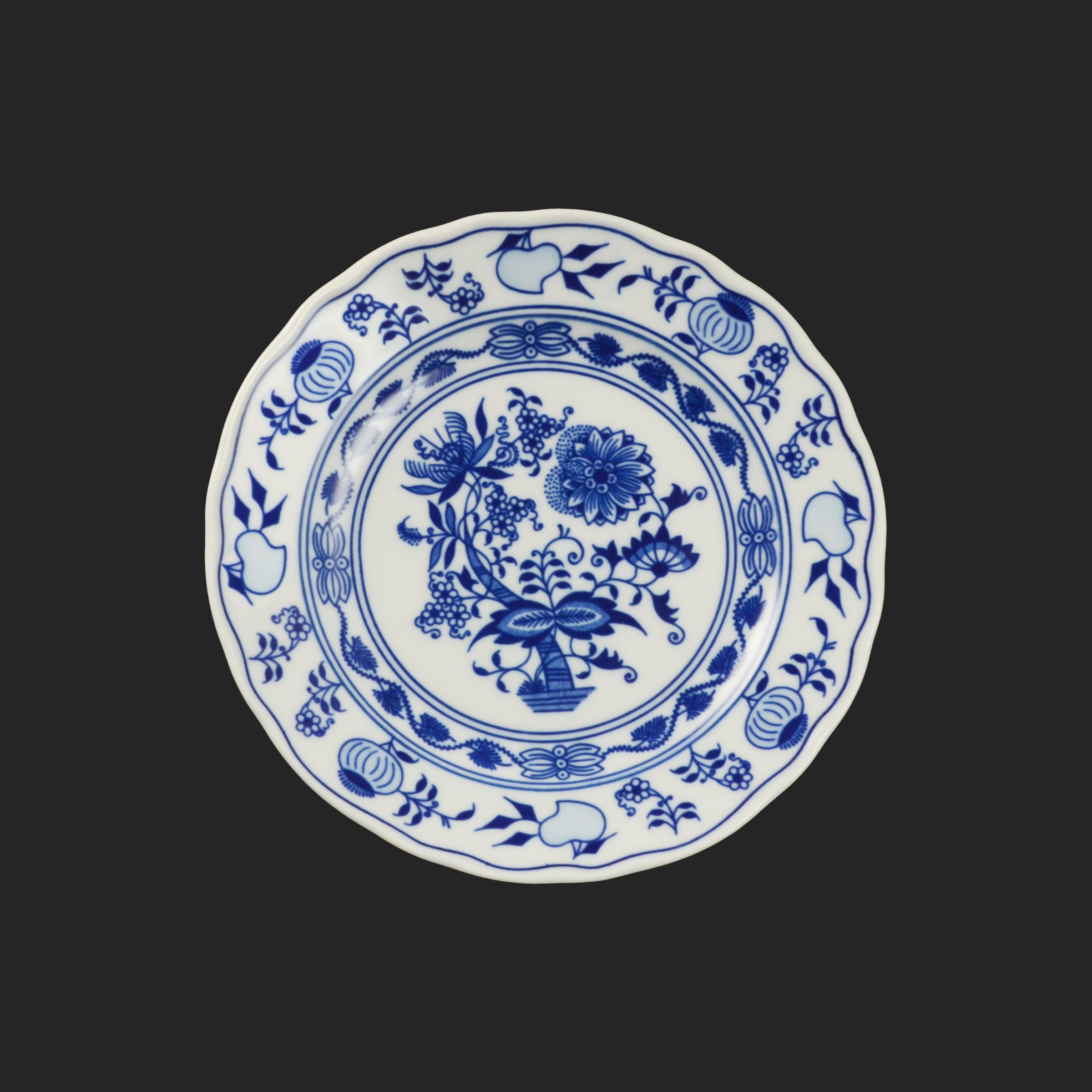 Tanier dezertný 19cm Originál cibuľový porcelán Dubí