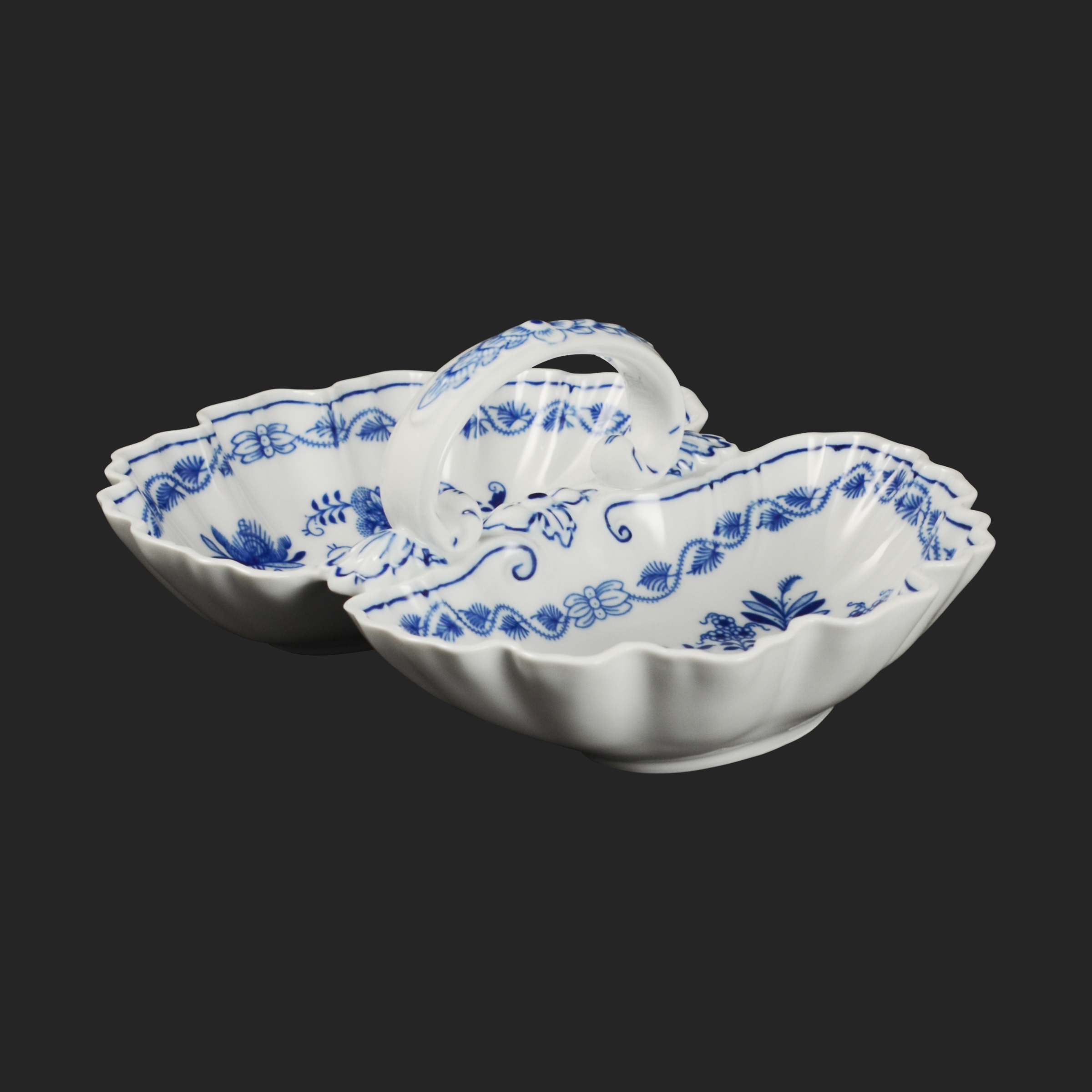 Kabaretka 2-dielna 28cm Originál cibuľový porcelán Dubí