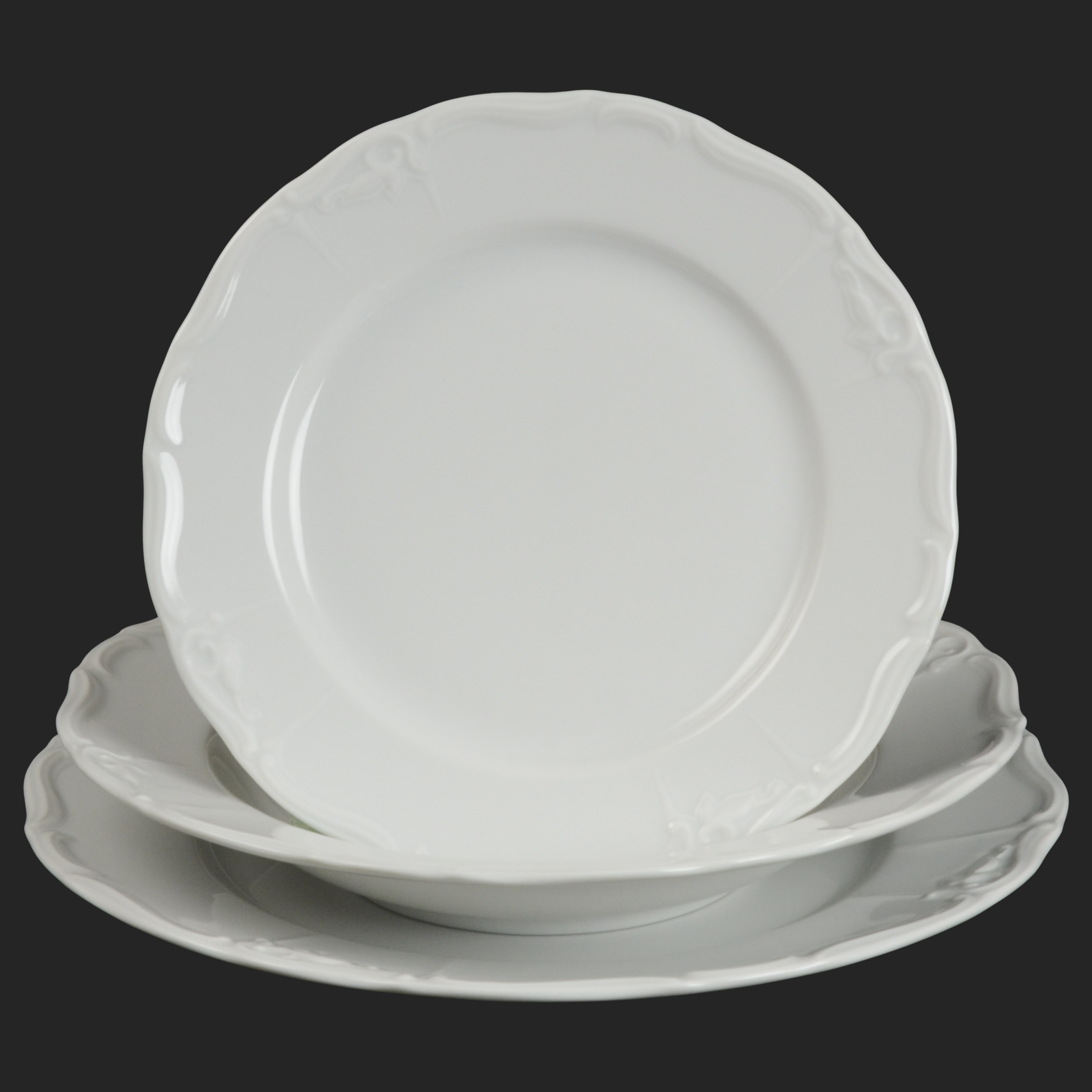 MARIE LOUISE zlato - sada talířů pro 6 os.