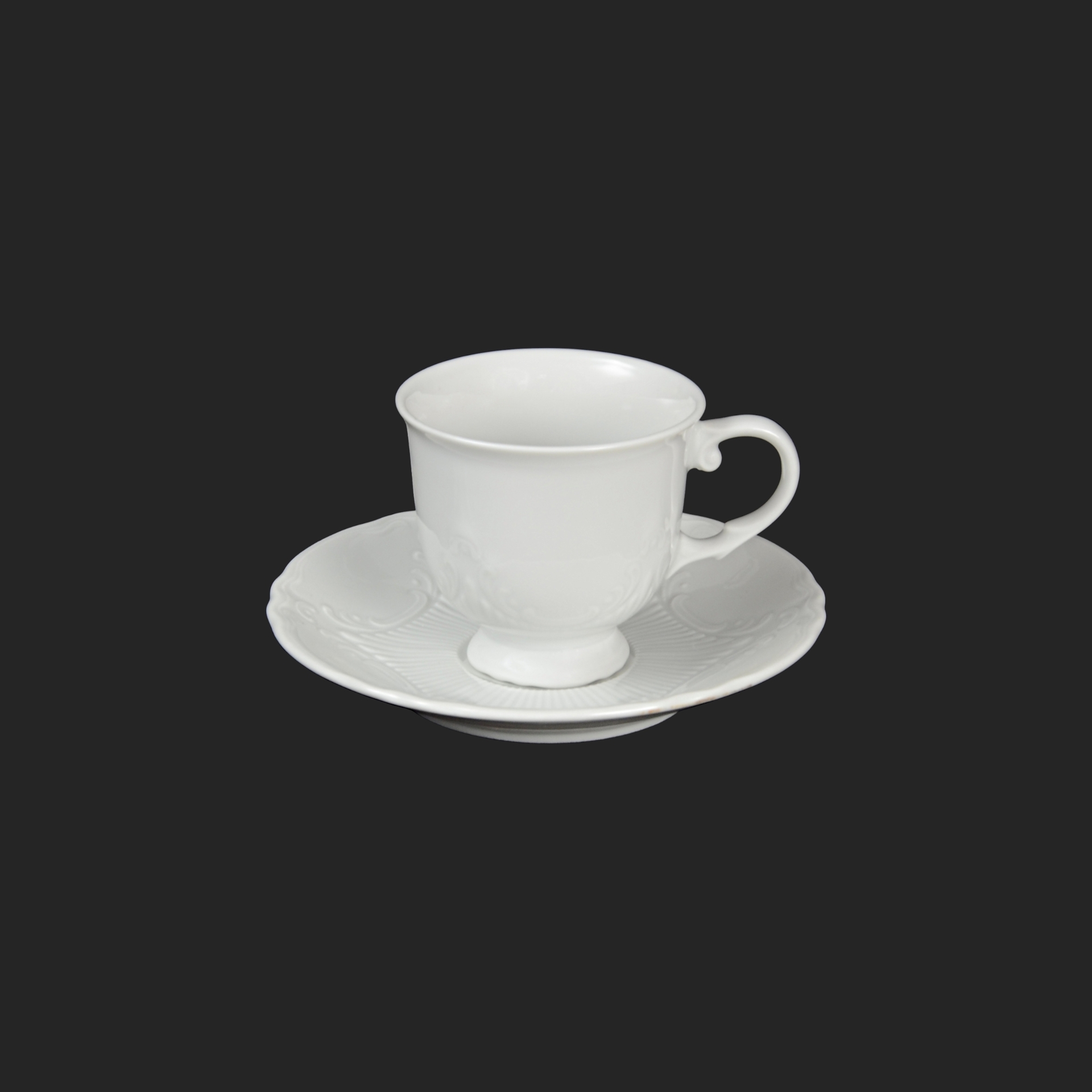 VICOMTE biela - šapo na espresso 80ml pre 6os. 