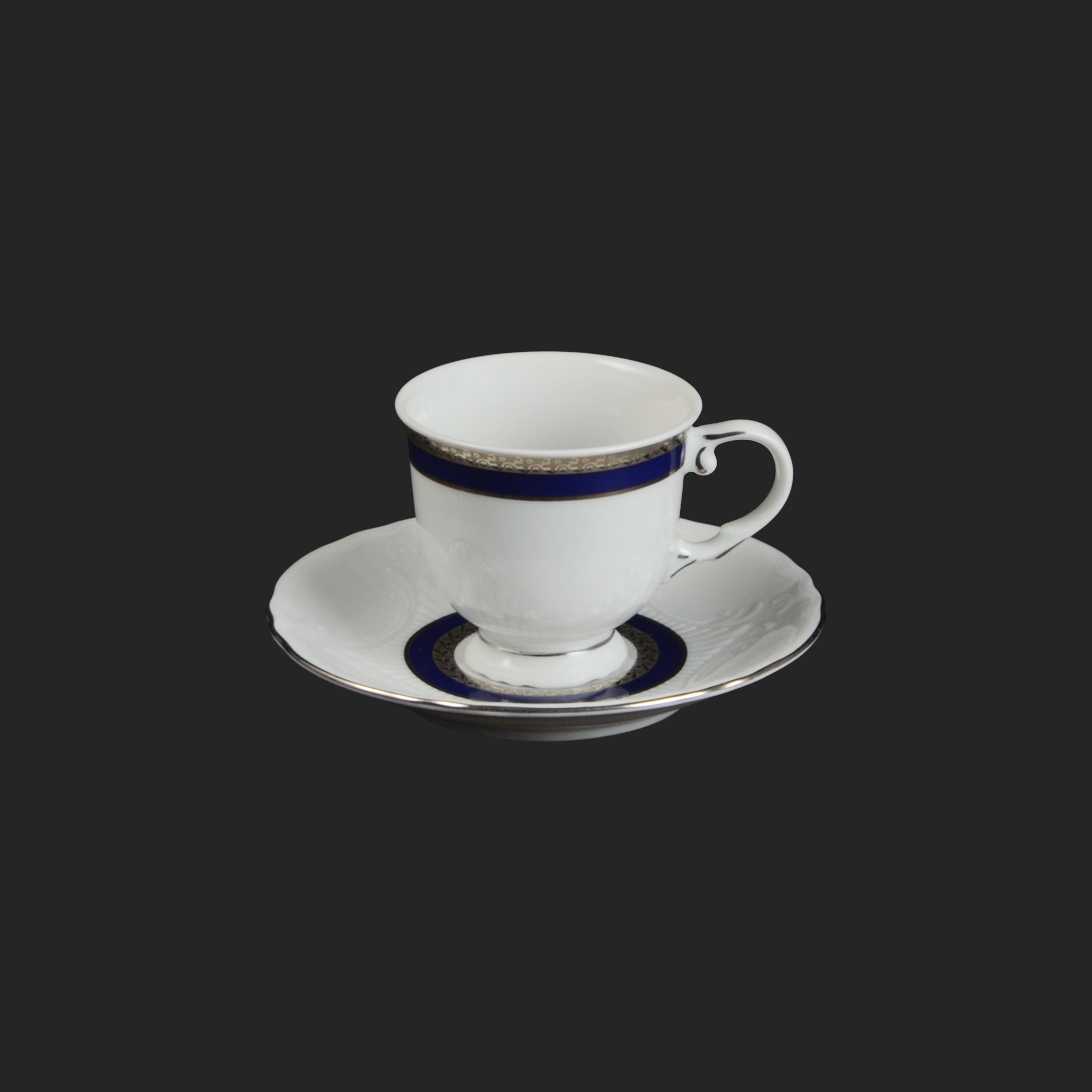 VICOMTE platina - šapo na espresso 80ml pre 6os. 