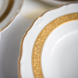 MARIE LOUISE zlato - sada porcelánových tanierov pre 6os.