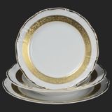 MARIE LOUISE zlato - sada porcelánových tanierov pre 6os.