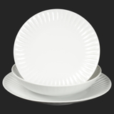 RIBBY biele - sada porcelánových tanierov pre 6 os.