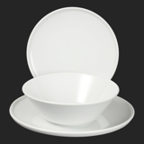 OPTIMO biele - sada porcelánových tanierov pre 6 os.