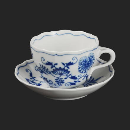 Šapo na čaj/cappuccino 200ml pre 1 os. Originál cibuľový porcelán Dubí