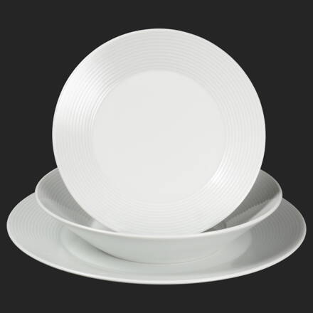 LEA bílá - sada talířů pro 6 os.