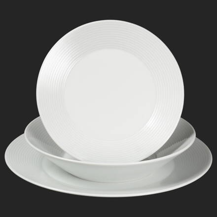 LEA biela - sada porcelánových tanierov pre 6 os.