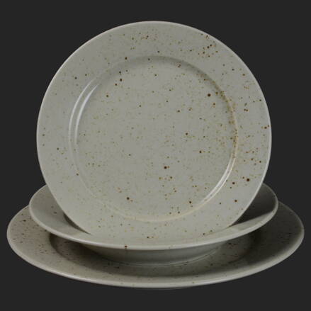 LIFESTYLE natural - sada porcelánových tanierov pre 6 os.