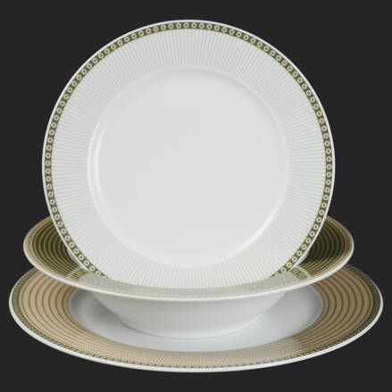ELLA bodky - sada porcelánových tanierov pre 6 os.