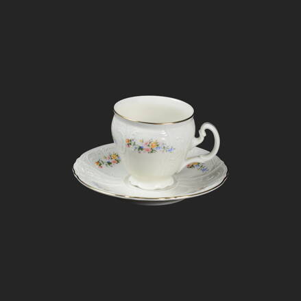 BERNADOTTE kvet slonová kosť - šapo na espresso 90ml pre 6 os.