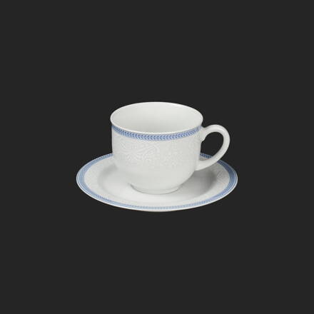 OPAL ornament modrý lem - šapo na espresso 110ml pre 6 os. 