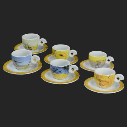 VINCENT VAN GOGH - šapo na espresso 80ml pre 6 os.