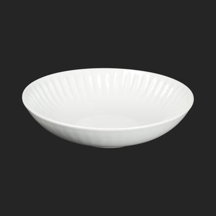 RIBBY biele - tanier hlboký 22cm